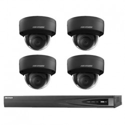 Hikvision IP camerabewaking set 4 dome camera's 4 MP BL