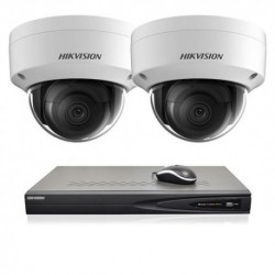 Hikvision IP camerabewaking set 2 dome camera's 8 MP