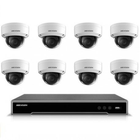 Hikvision IP camerabewaking set 8 camera's 4 MP