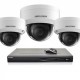 Hikvision IP camerabewaking set 3 dome camera's 8 MP