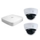 Dahua set 4-kanaals IP NVR + 2 x 4MP IP dome camera IP67