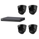 Dahua set 4-kanaals IP NVR + 4 x 4MP IP eyeball 2.7-13.5mm camera IP67 zwart