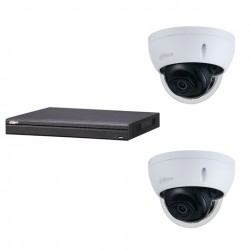 Dahua set 4-kanaals IP NVR + 2 x 4MP IP dome 2.7-13.5mm camera IP67