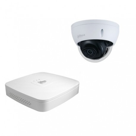 Dahua set 4-kanaals IP DVR + 1 x IP minidome camera IP66