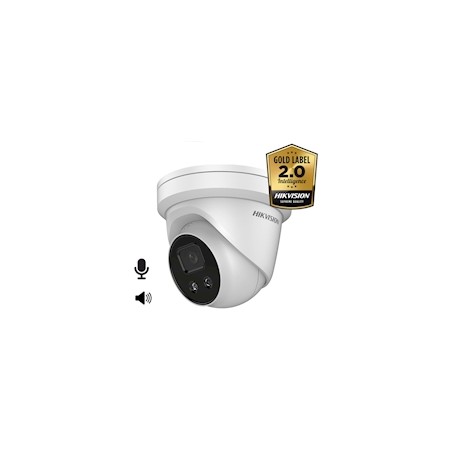 Hikvision DS-2CD2326G2-ISU/SL AcuSense 2MP Ultra low light WDR Turret IR led , 2.8mm, stroboscoop en audio-alarm