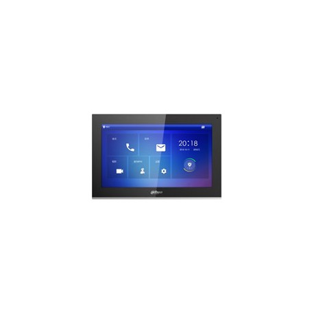 Dahua DHI-VTH5441G monitor 10 inch touch screen 1024 x 600, intern geheugen 8GB SD, SIP, voeding PoE en 12Vdc