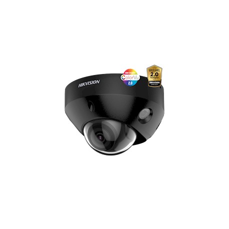 Hikvision DS-2CD2547G2-LS 2.8MM BLACK C, ColorVu 2.0 4MP IP Mini Dome, 2.8mm, audio black