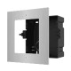 Hikvision DS-KD-ACF1/S, modulaire intercom, inbouwframe 1 module RVS