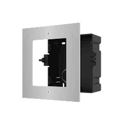 Hikvision DS-KD-ACF1/S, modulaire intercom, inbouwframe 1 module RVS