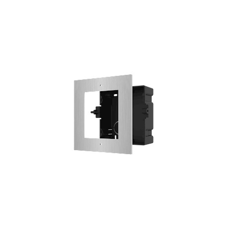 Hikvision DS-KD-ACF1/S, modulaire intercom, inbouwframe 1 module RVS