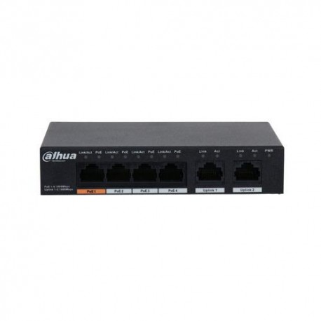 Dahua DH-PFS3006-4GT-606-Port Unmanaged Desktop Switch with 4-Port PoE