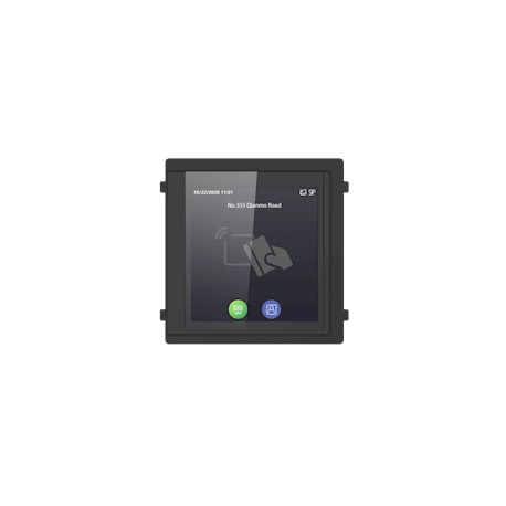Hikvision DS-KD-TDM, Module Intercom, Touch Display met MiFare Kaartlezer