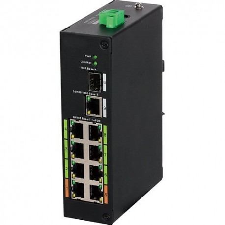 Dahua LR2110-8ET-120 8-Port 2-Layer ePoE Switch, 8 x 10-100 Base-T, 60W