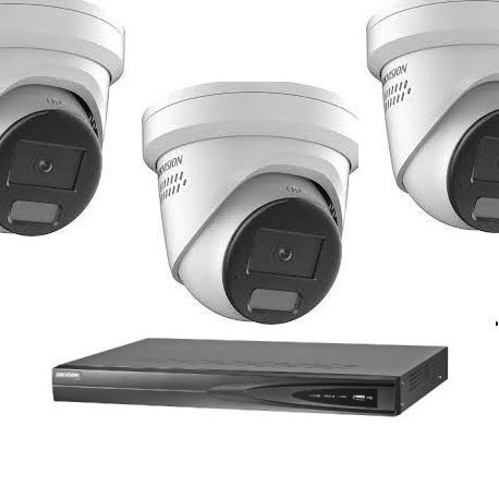 Hikvision 3 ColorVu camera 8 MP IP camerabewaking set