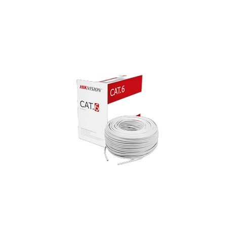 Hikvision DS-1LN6UEL5/WHITE-305M Cat6 UTP kabel 305m wit