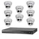 Camera set met 8x IP Camera