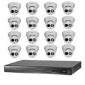 Camera set met 16x IP Camera